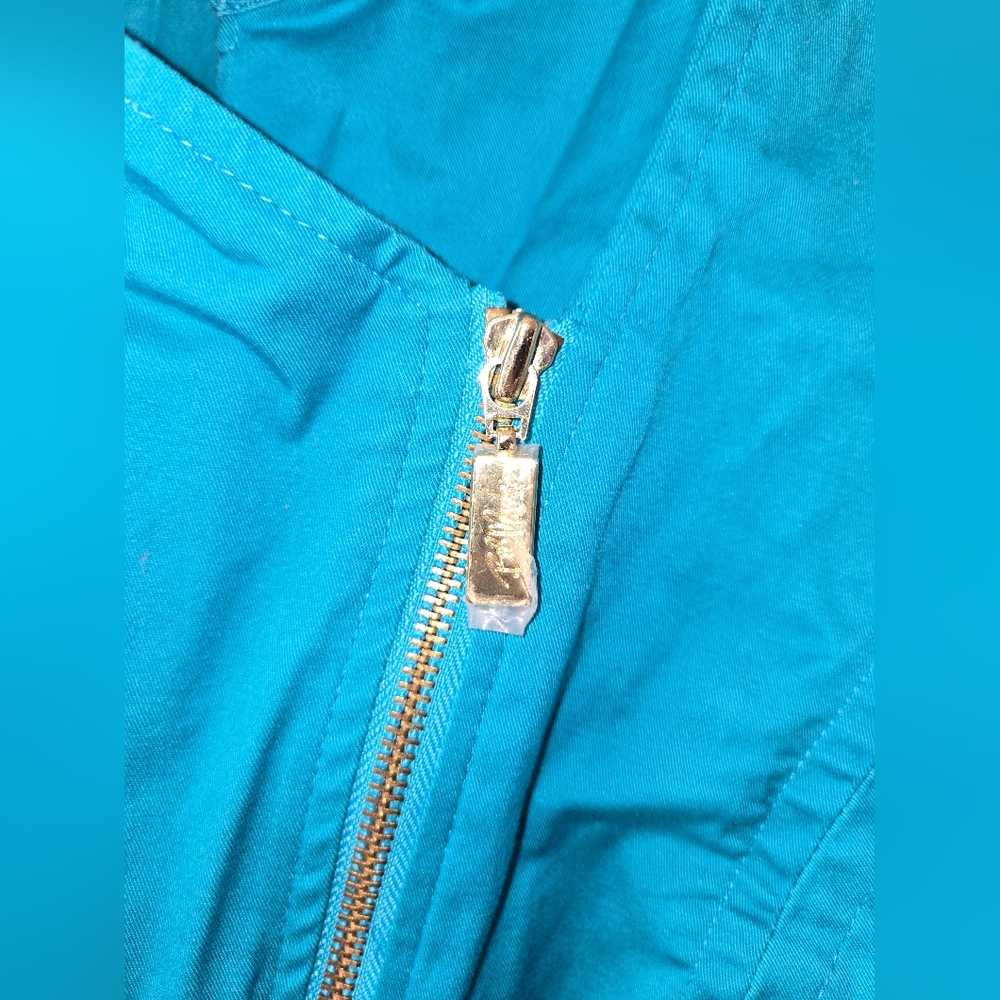 NWOT Bob Mackie Wearable Art Turquoise Women's Jacket Size XL - Picture 2 of 14
